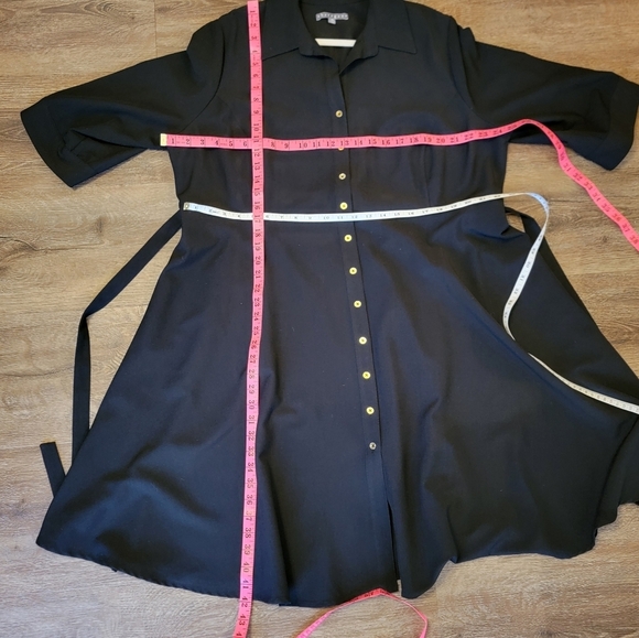 Sharagano Black Button-Down Dress NWOT #2629 - Picture 13 of 13